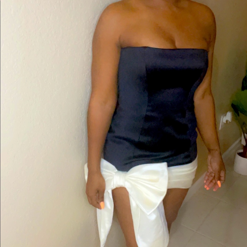 House of Cb big bowed dress